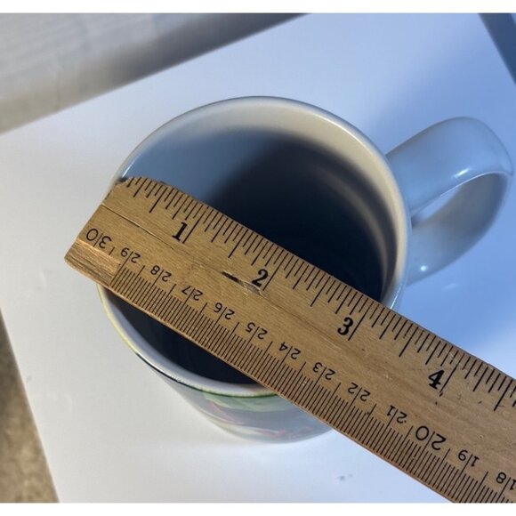 Cirque Du Soleil Varekai Mug Ceramic Green Blue Art Design Thailand - Picture 6 of 7